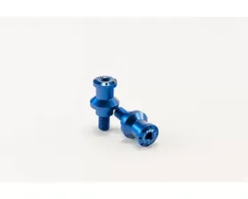 Puig 10mm Hi-Tech Spools - Blue Kawasaki KLE500 2004