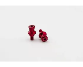 Puig 10mm Hi-Tech Spools - Red Kawasaki KLE500 2004