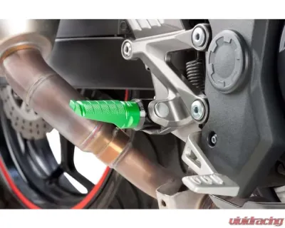 Puig Racing Footpegs - Green Suzuki GSX-R750 2004 - 6301V