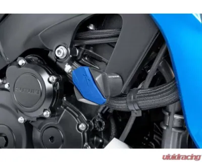 Puig Blue R12 Frame Sliders Suzuki GSX-R750 2004 - 6378A