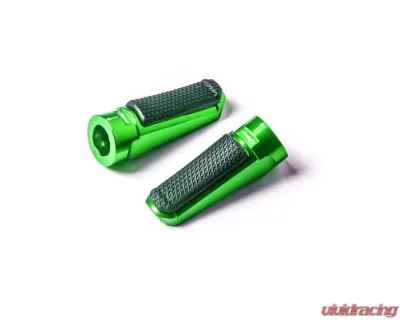 Puig Sport Footpegs - Green Suzuki GSX-R750 2004 - 7318V