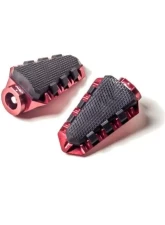 Puig Trail Footpegs - Red Suzuki GSX-R750 2004                                     - 7319R - Image 2