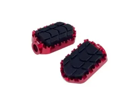 Puig Enduro Footpegs - Red Suzuki GSX-R750 2004