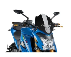 Puig Naked New Gen Sport Windscreen - Black Suzuki GSX-S1000 2015