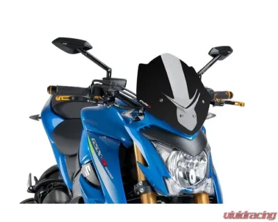 Puig Naked New Gen Sport Windscreen - Black Suzuki GSX-S1000 2015 - 7653N