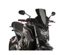 Puig Naked New Gen Sport Windscreen - Black Honda CB650F 2017