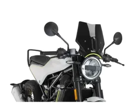 Puig Naked New Gen Sport Windscreen - Black Husqvarna Svartpilen 401 2017