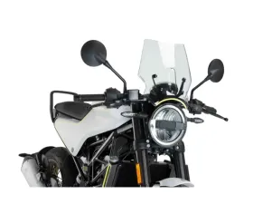 Puig Naked New Gen Sport Windscreen - Clear Husqvarna Svartpilen 401 2017