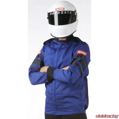 RaceQuip 120 Series Pyrovatex Racing Jacket - Blue - XL - 121026