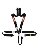 RaceQuip 5-Pt Ratchet Harness - Black                                     - 813003 - Image 2