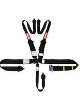 RaceQuip 5-Pt HANS/FHR Ratchet Harness - Black                                     - 815005 - Image 2