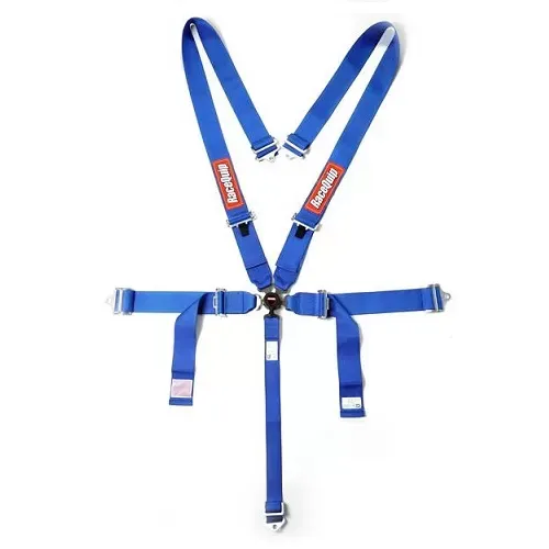 RaceQuip Sportsman SFI 16.1 5-Point Camlock Harness Set - Blue - 741021