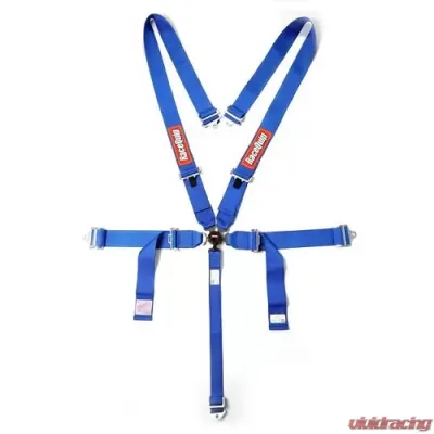 RaceQuip Sportsman SFI 16.1 5-Point Camlock Harness Set - Blue - 741021