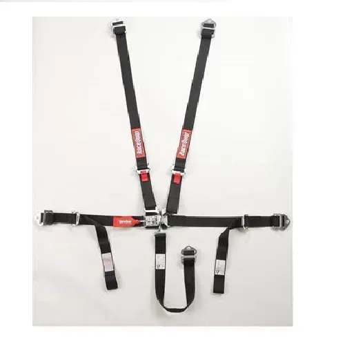 RaceQuip Jr. Dragster / Quarter Midget 5-Point Harness Set - Black - 709009