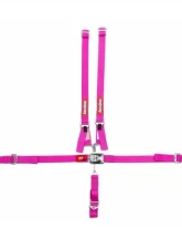 RaceQuip 5 Point Harness Latch and Link SFI-16.1 Pull Up Adjust - Bolt-On/Wrap Around - Pink                                     - 709089 - Image 2
