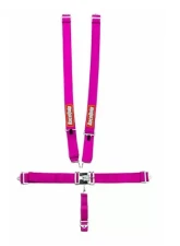 RaceQuip 5 Point Harness Latch and Link SFI-16.1 Pull Down Adjust - Bolt-On/Wrap Around - Pink                                     - 711081 - Image 2