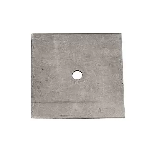 RaceQuip Back-Up Plate Harness Hardware 4" Square 1/8" Thick 7/16" Hole - Steel - 700070