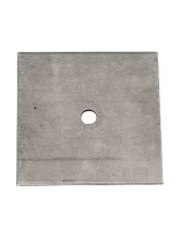 RaceQuip Back-Up Plate Harness Hardware 4" Square 1/8" Thick 7/16" Hole - Steel                                     - 700070 - Image 2