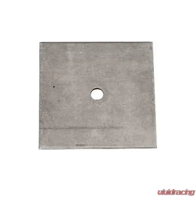 RaceQuip Back-Up Plate Harness Hardware 4" Square 1/8" Thick 7/16" Hole - Steel - 700070