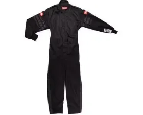 RaceQuip Black Trim Pro-1 Single Layer Youth/Jr Racing Driver Jacket - XX-Small