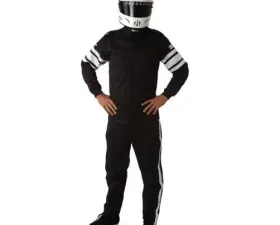 RaceQuip 120 Series Pyrovatex Racing Jacket - Black - Large