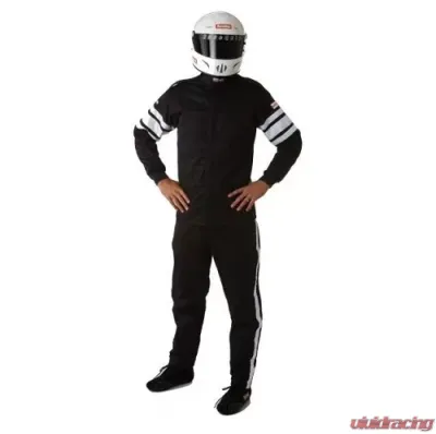 RaceQuip 120 Series Pyrovatex Racing Pants - Black - Medium - 122003