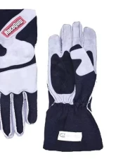 RaceQuip 356 Series Outseam Gloves With Cuff - Grey/Black - 2XL                                     - 356607 - Image 2