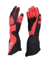 RaceQuip 358 Series Angle Cut Long Gauntlet Glove - Black/Red - Small                                     - 358102 - Image 2