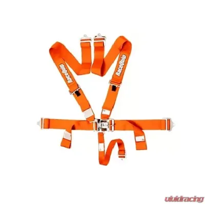 RaceQuip 5-Point Latch & Link Harness Set - Orange - 711041