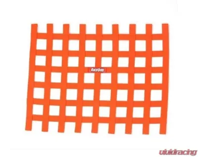 RaceQuip Ribbon Window Net - Orange - Non-SFI - 18" x 24 - 721045