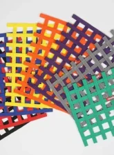 RaceQuip Ribbon Window Net - Platinum - Non-SFI - 18" x 24                                     - 721065 - Image 2