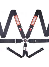 RaceQuip Sportsman 6-Point Camlock Harness - Pull Up Lap - Black                                     - 744004 - Image 2