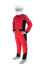 RaceQuip RaceQuip Chevron SFI-1 Suit -Red - Large                                     - 130915 - Image 2