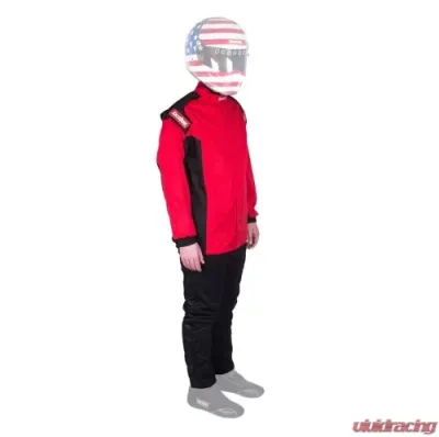 RaceQuip Chevron SFI-1 Jacket - Red - Large - 131915