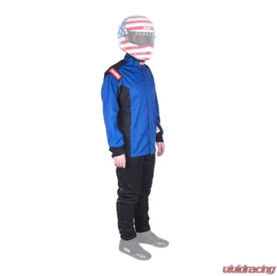 RaceQuip Chevron SFI-1 Jacket - Blue - Large - 131925