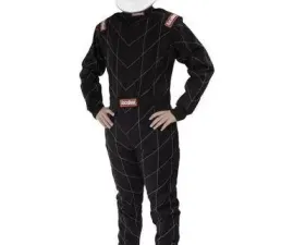 RaceQuip Chevron SFI-5 Suit - Black - 2XL