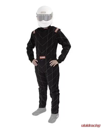 RaceQuip Chevron SFI-5 Suit - Black -XL - 91609069
