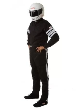 RaceQuip 120 Series Pyrovatex Racing Suit - Black - Large                                     - 120005 - Image 2