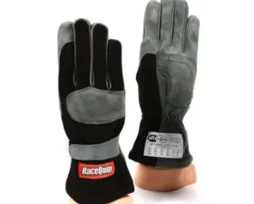 RaceQuip 351 Driving Gloves - Black - Large
