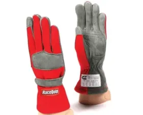RaceQuip 351 Driving Gloves - Red - Large