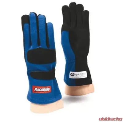 RaceQuip 355 Nomex Driving Glove - Blue - Large - 355025