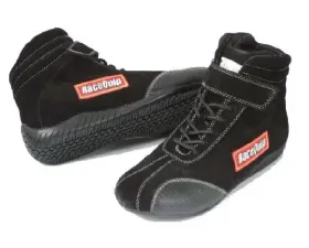 RaceQuip Euro Ankletop Racing Shoes - Black - Size 1