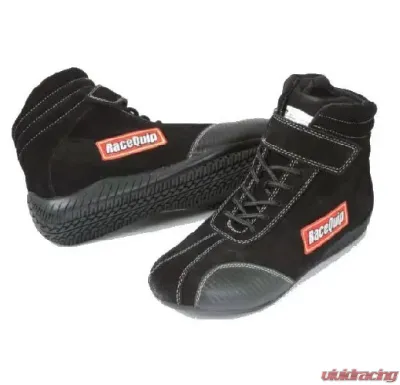 RaceQuip Euro Ankletop Racing Shoes - Black - Size 15 - 30500150