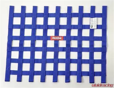 RaceQuip 18" x 24" Ribbon Window Net - Blue - 725025
