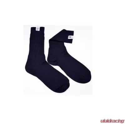 RaceQuip Nomex Socks - Large 10-11 - Black - 411995