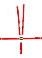 RaceQuip Jr. Dragster / Quarter Midget 5-Point Harness Set - Red                                     - 709019 - Image 2