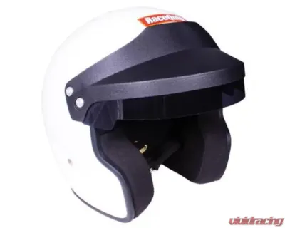 RaceQuip OF20 Open Face Snell SA2020 Gloss White Helmet - Medium - 256113