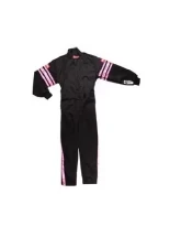 RaceQuip Pro-1 Single Layer Youth Racing Suit - Black/Pink Trim - Youth XX-Small                                     - 1950890 - Image 2