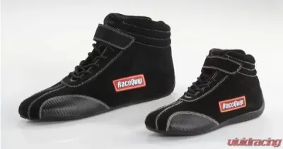 RaceQuip Euro Ankletop Racing Shoes - Black - Size 15 - 30500150