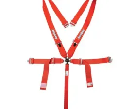 RaceQuip Sportsman SFI 16.1 5-Point Camlock Harness Set - Red